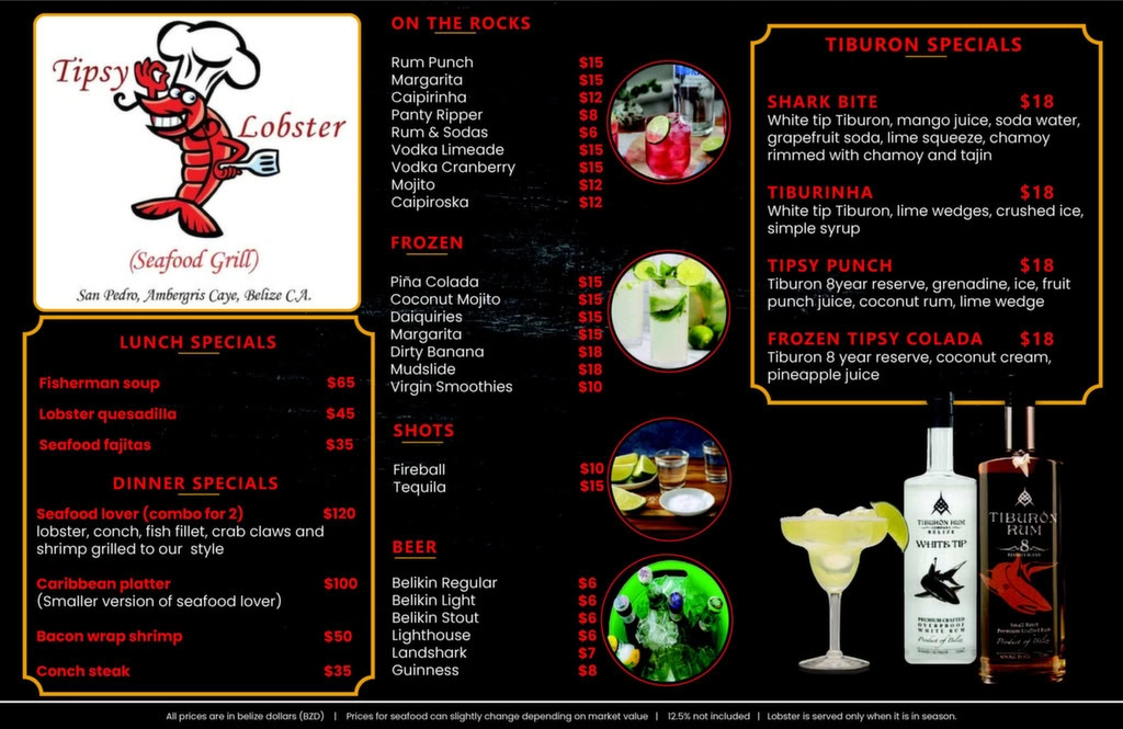 Drinks Menu