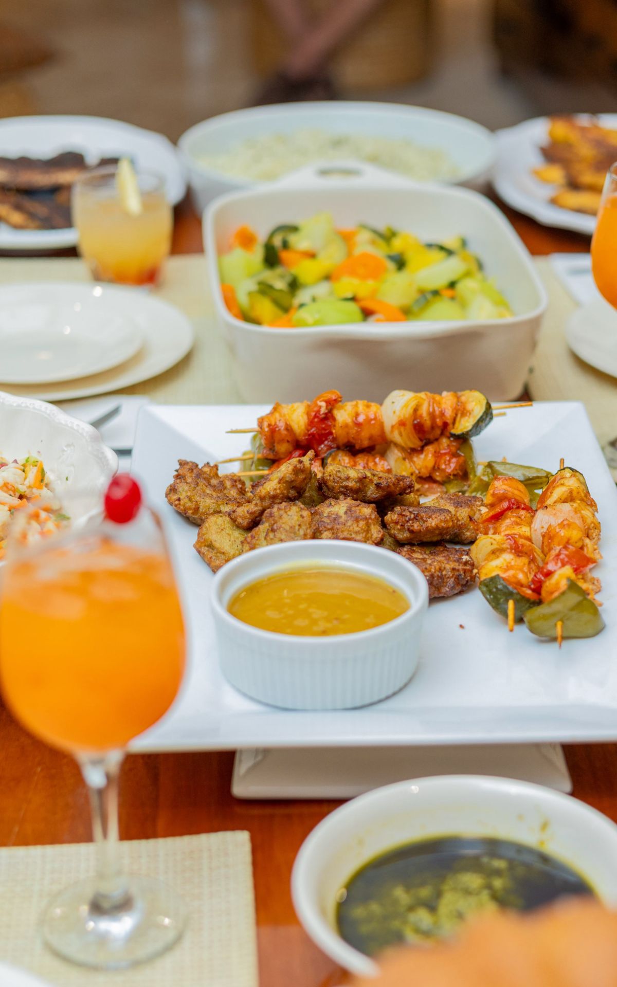 Group getaway dining at Belizean Cove