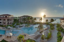 Coco Beach pool at sunrise