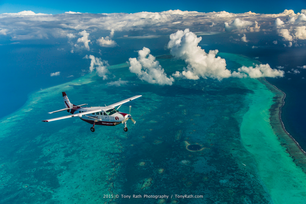 Tropic Air Over the reef