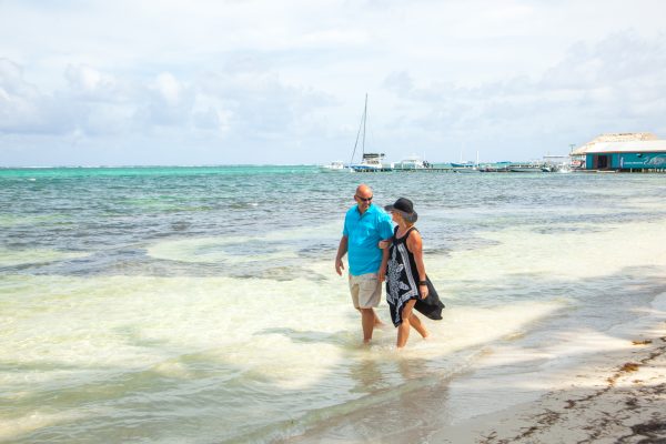 couple on the beach in San Pedro